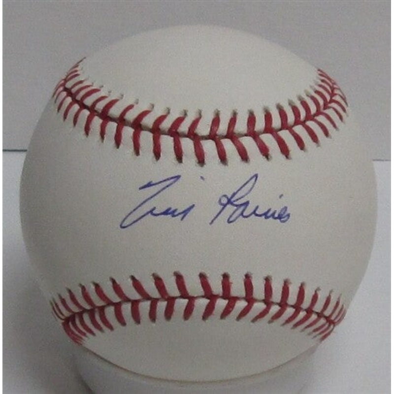 Expos Hall of Famer TIM RAINES Signed Baseball AUTO – White Sox – 3 x WS Champ