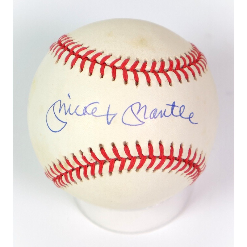 Mickey Mantle Autographed Official American League Rawlings Baseball w/ JSA LOA