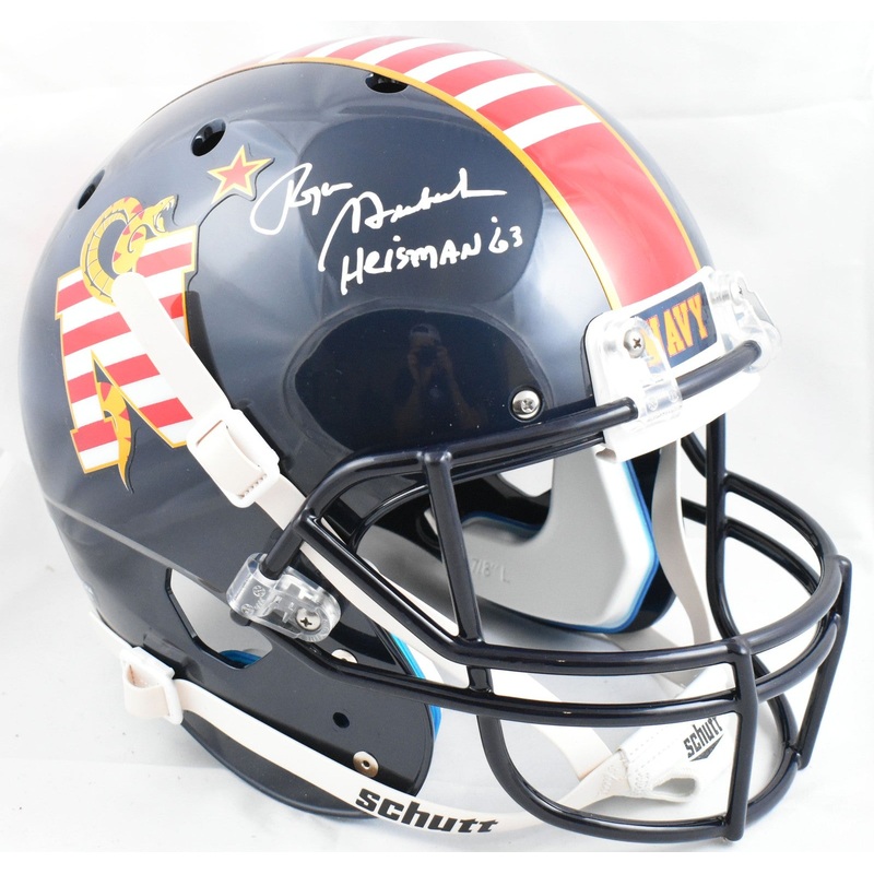 Roger Staubach Autographed NAVY F/S Schutt DTOM Helmet Heisman – Beckett W Holo
