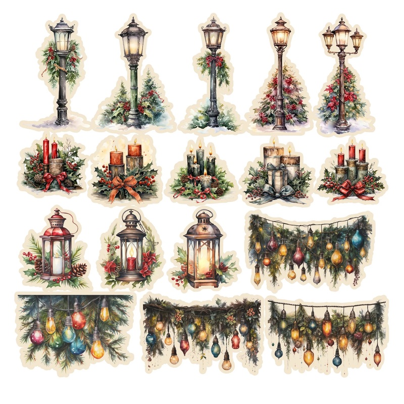 Simply Stated – Christmas Chalet Greenery Ephemera