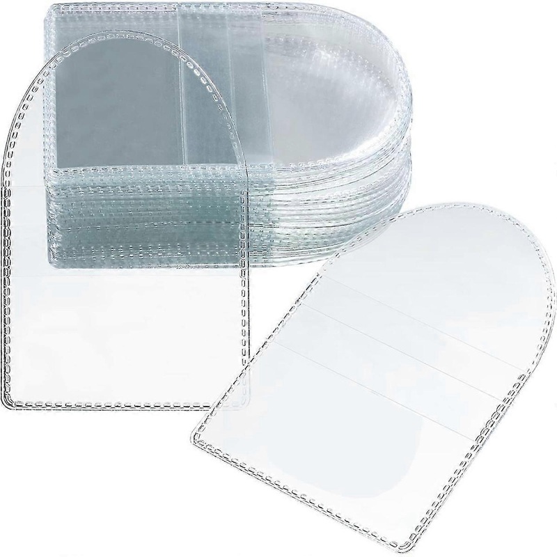 100Pcs Single Pocket Coin Flip,2Inch Individual Clear Plastic Sleeves