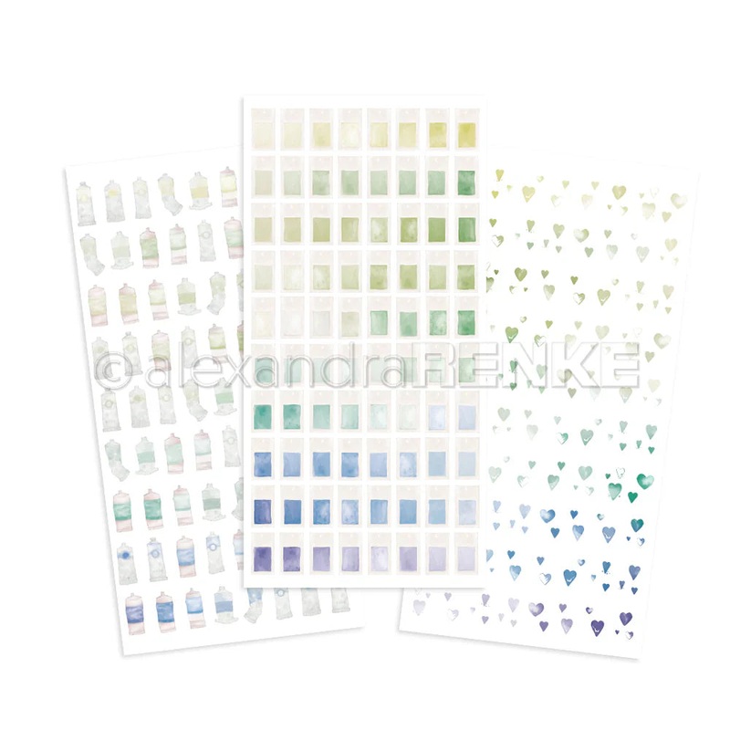 Alexandra Renke Rub-On Colour Wonder Green-Blue
