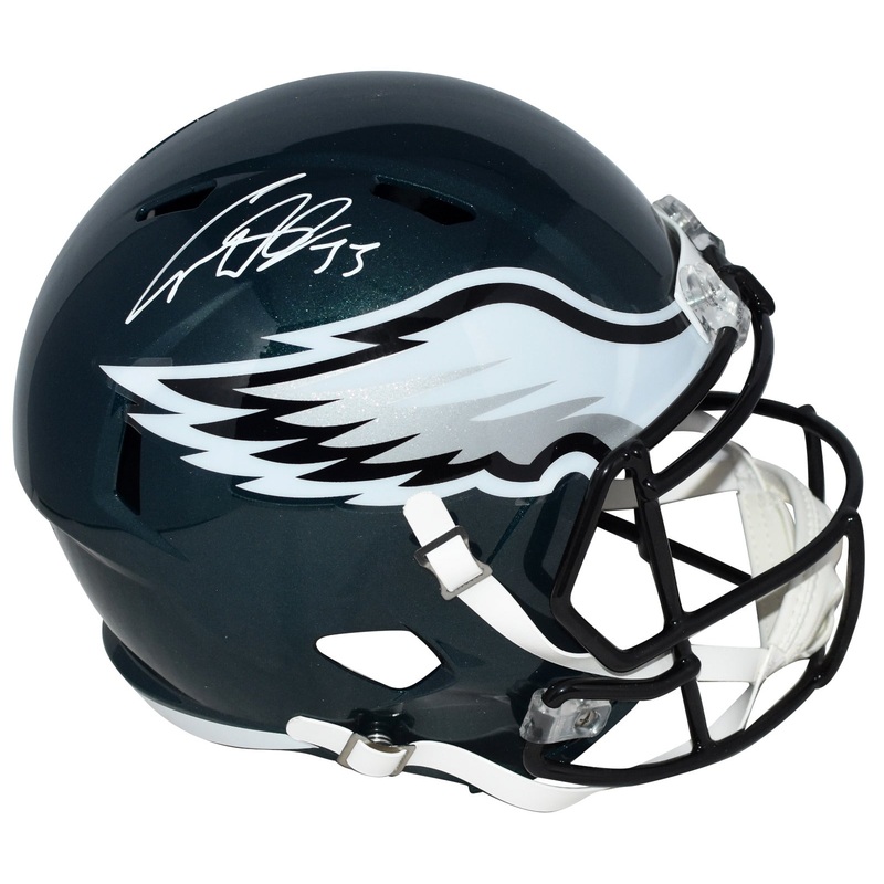 COOPER DEJEAN SIGNED PHILADELPHIA EAGLES SUPER BOWL LIX 59 FULL SIZE HELMET