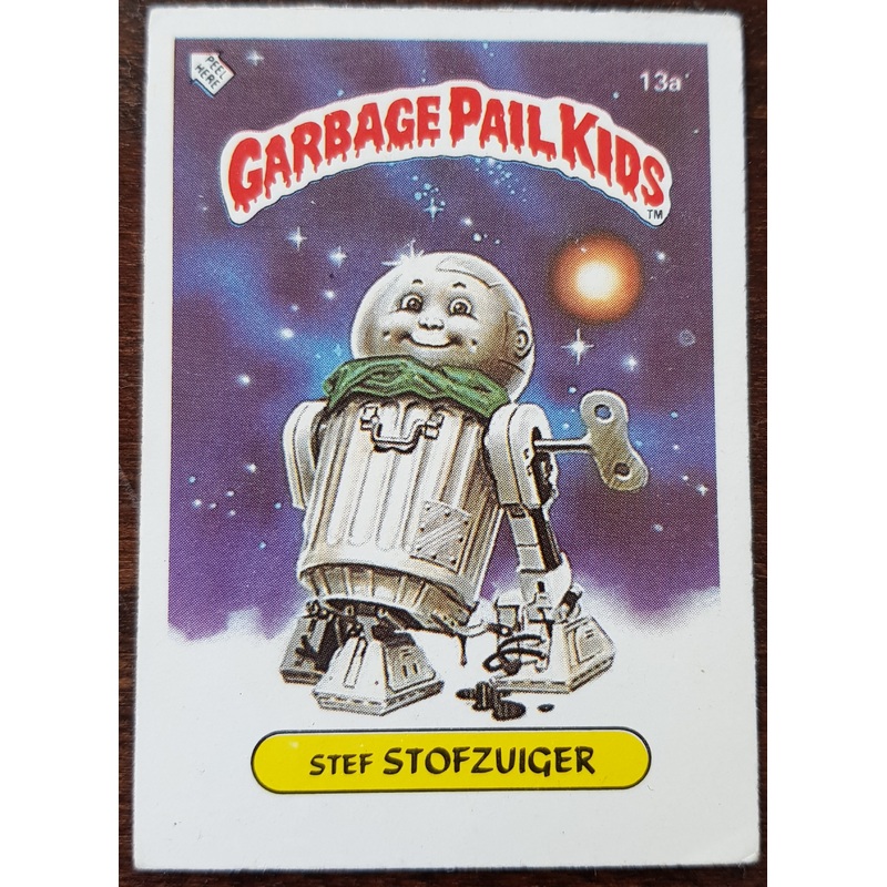 Garbage Pail Kids Dutch Series 1 #13a – Stef Stofzuiger Sticker