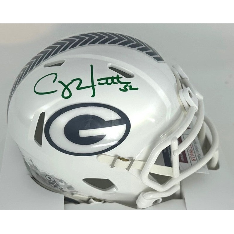 Packers CLAY MATTHEWS Signed Alternate 2024 SALUTE Speed Mini Helmet AUTO – JSA