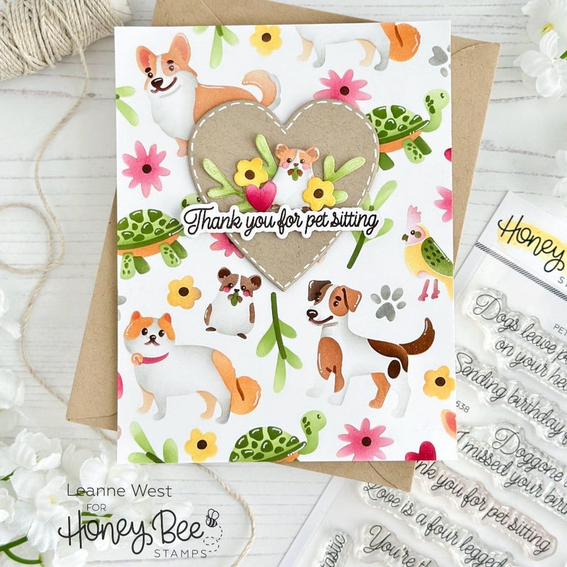 Pet Friends – Set of 6 – 6×6 Layering Stencils