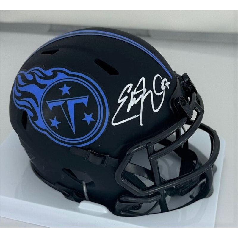 Titans EDDIE GEORGE Signed Riddell Tennessee ECLIPSE Speed Mini Helmet AUTO BAS