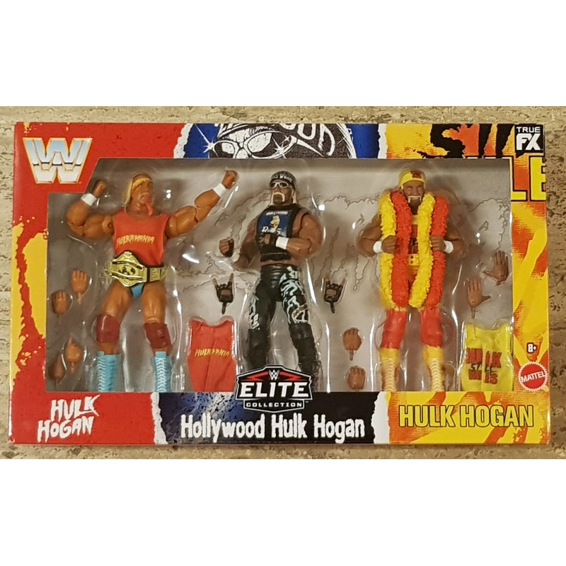WWE Hulkmania 40th Anniversary Elite Series Collection Hulk Hogan Action Figure 3-Pack