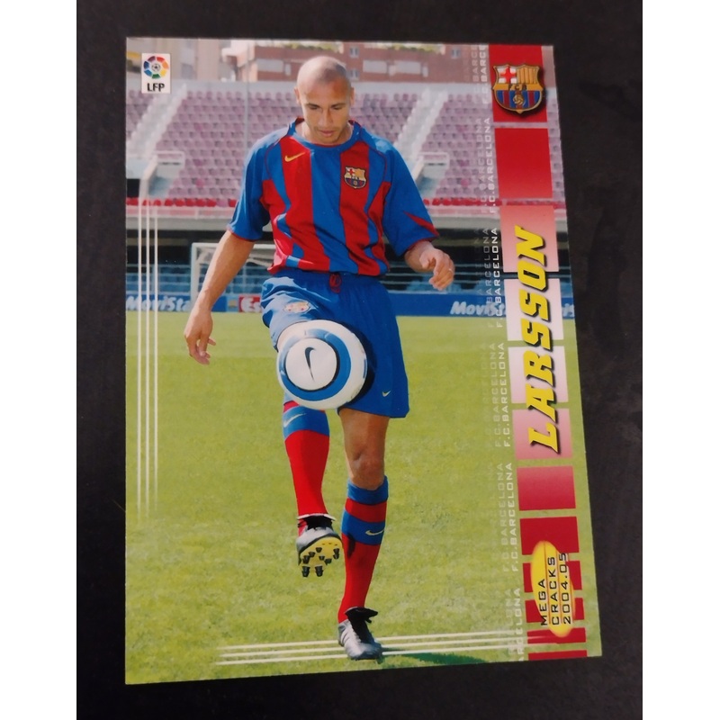 2004-05 Panini Mega Cracks La Liga Henrik Larsson #72 Trading Card