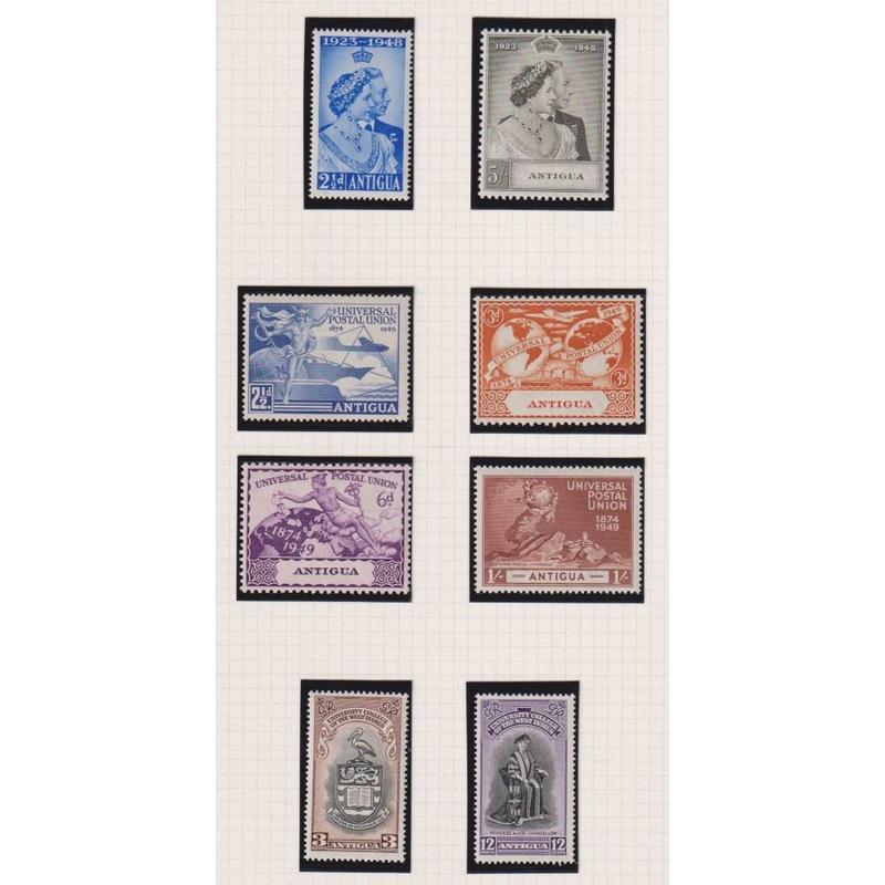 ANTIGUA 1946-49 RSW & COMMEM SETS SUPERB UNMOUNTED MINT