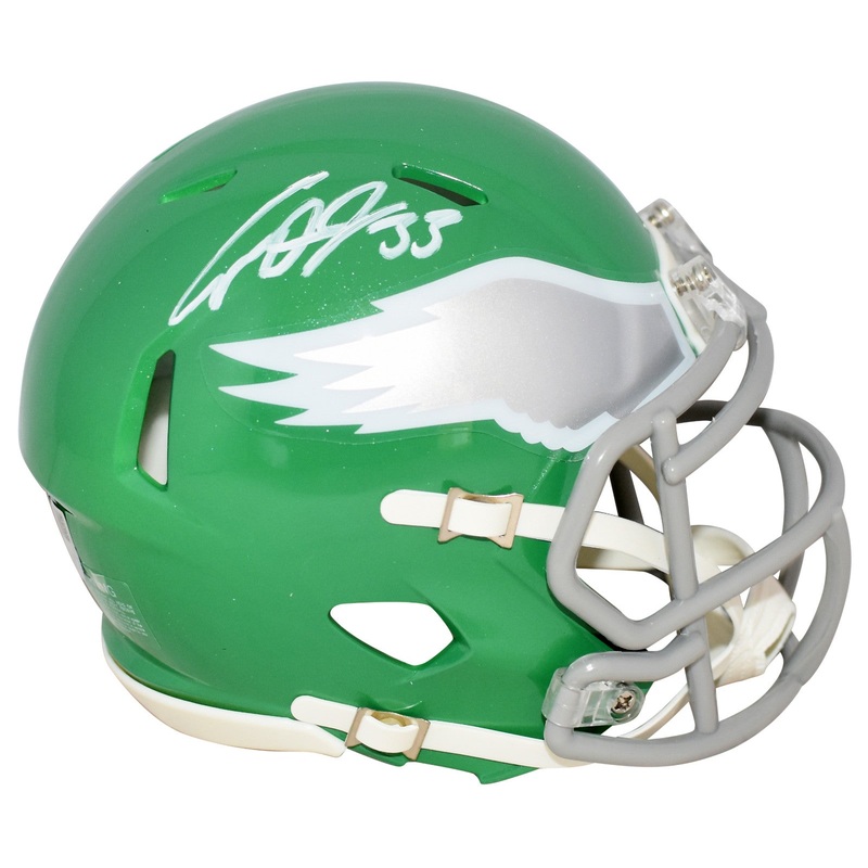 COOPER DEJEAN SIGNED PHILADELPHIA EAGLES KELLY GREEN SPEED MINI HELMET FANATICS