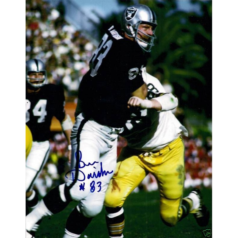 Raiders BEN DAVIDSON (d) Signed 8×10 Photo #1 AUTO Packers