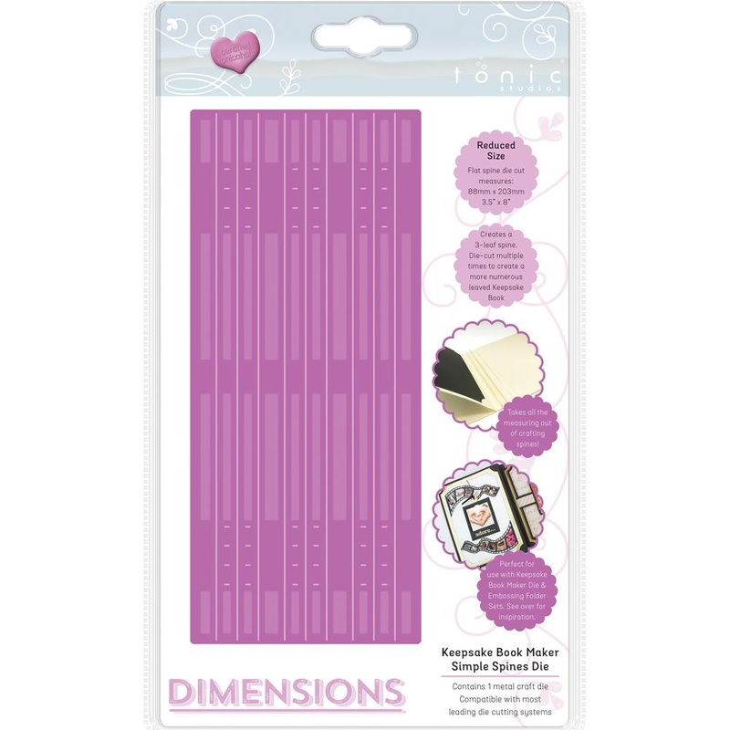 Tonic Studios Dimensions Dies Keepsake Book Maker-Simple Spines