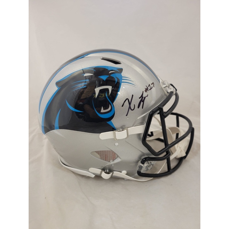 XAVIER LEGETTE SIGNED CAROLINA PANTHERS F/S SPEED AUTHENTIC HELMET BECKETT