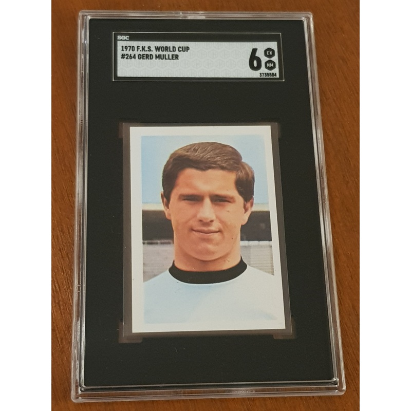 1970 F.K.S. World Cup Gerd Muller #264 SGC 6 Sticker (Pop 1)