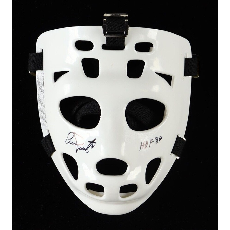 Bernie Parent Signed Goalie Mask Inscribed HOF 84 (Schwartz) Philadelphia Flyers