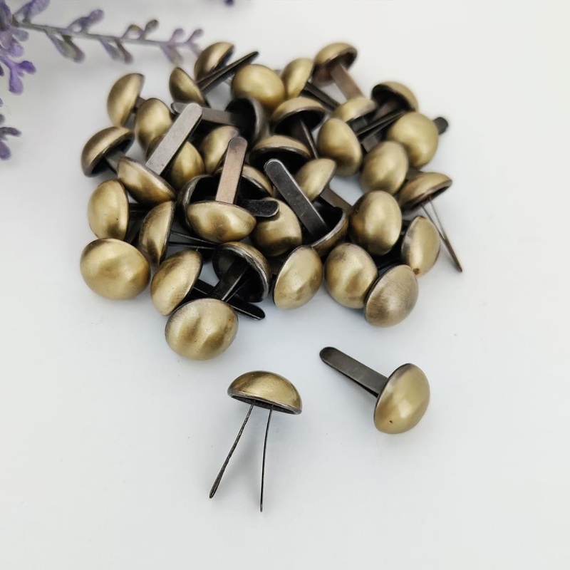 Dress My Craft Brads 12mm 20/Pkg Antique Bronze