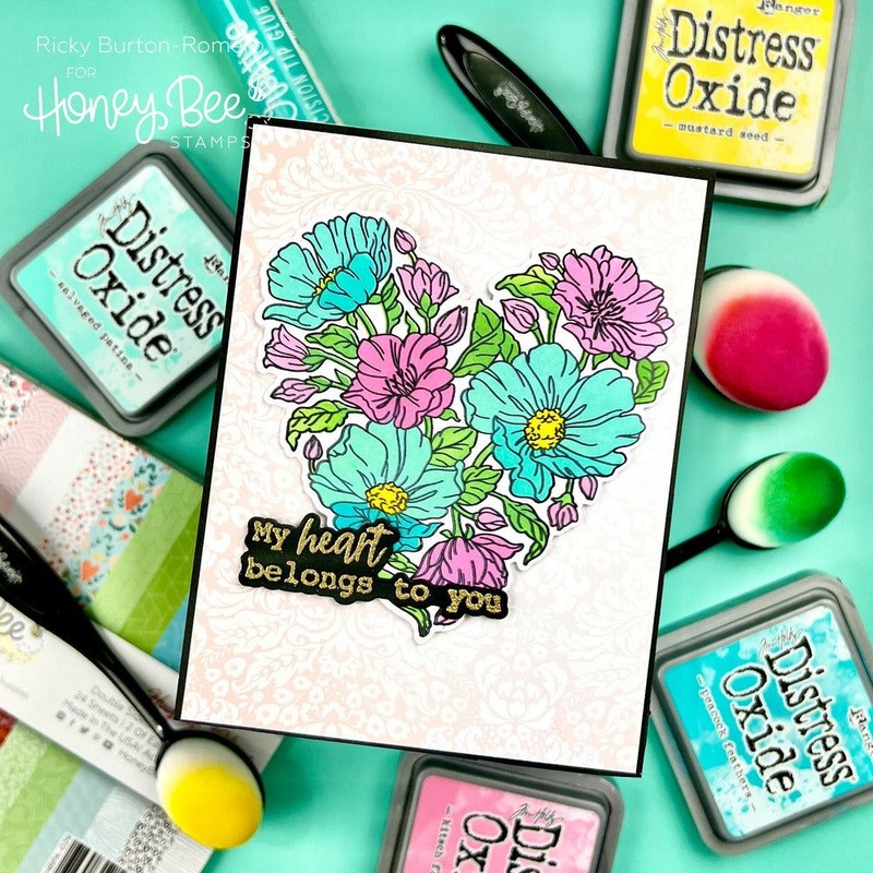Hello Sweetheart – Set of 6 – 6×6 Layering Stencils