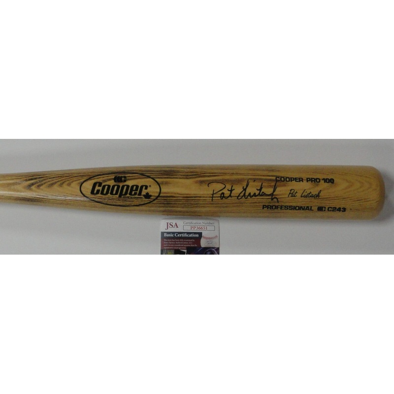 Milwaukee Brewers ROY Pat Listach Signed Cooper Game Model Bat – JSA MLB