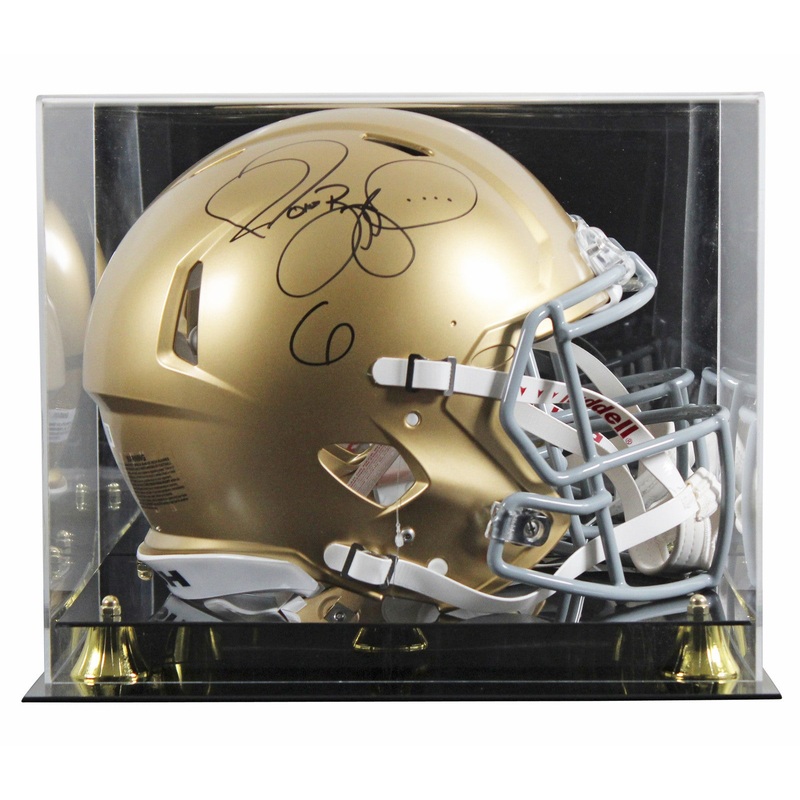 Notre Dame Jerome Bettis Signed Full Size Speed Proline Helmet W/ Case BAS Wit
