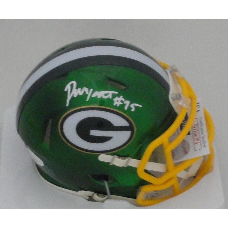 Packers ’22 1st Rnd Pick DEVONTE WYATT Signed FLASH Speed Mini Helmet AUTO JSA