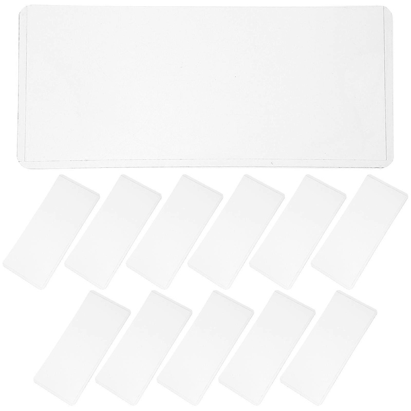 PVC Clear Banknote Holder Protective Bag for Banknotes Storage 12Pcs