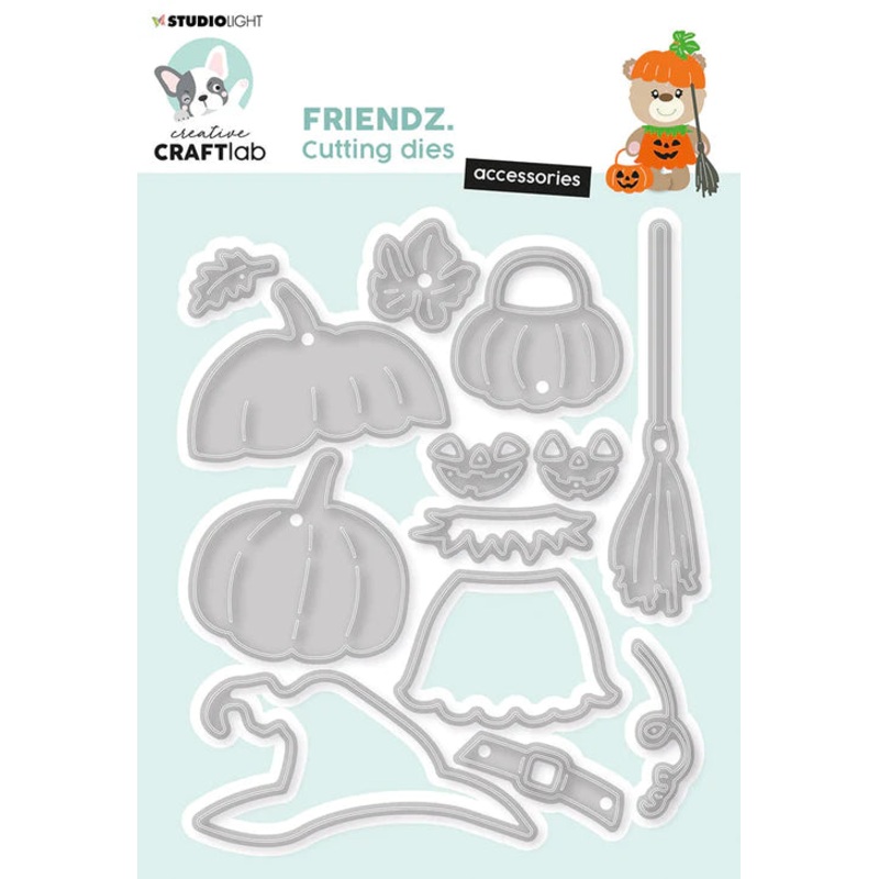 Studio Light Cutting Die Halloween Accessories Friendz 103x125x1mm 13 PC nr.412