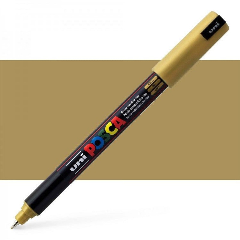 Uni Posca – PC-1MR – Gold Extra-Fine Pin Tip