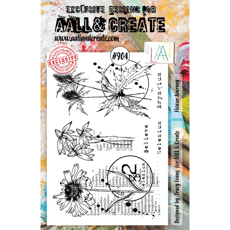 AALL & Create #904 – A5 STAMP – FLOWER JOURNEY