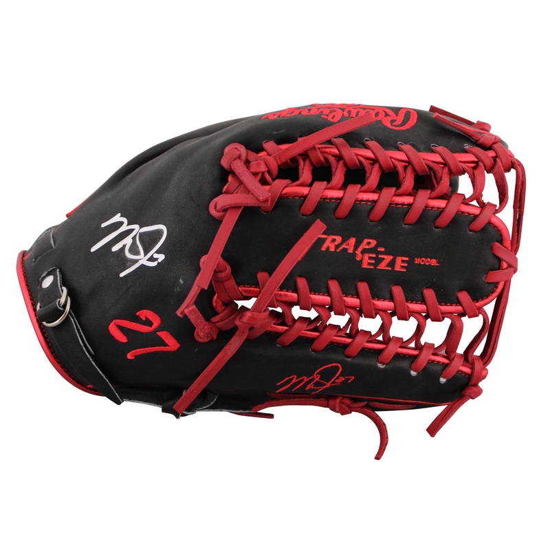 Angels Mike Trout Signed Black Rawlings Player Model Baseball Glove MLB & BAS 2