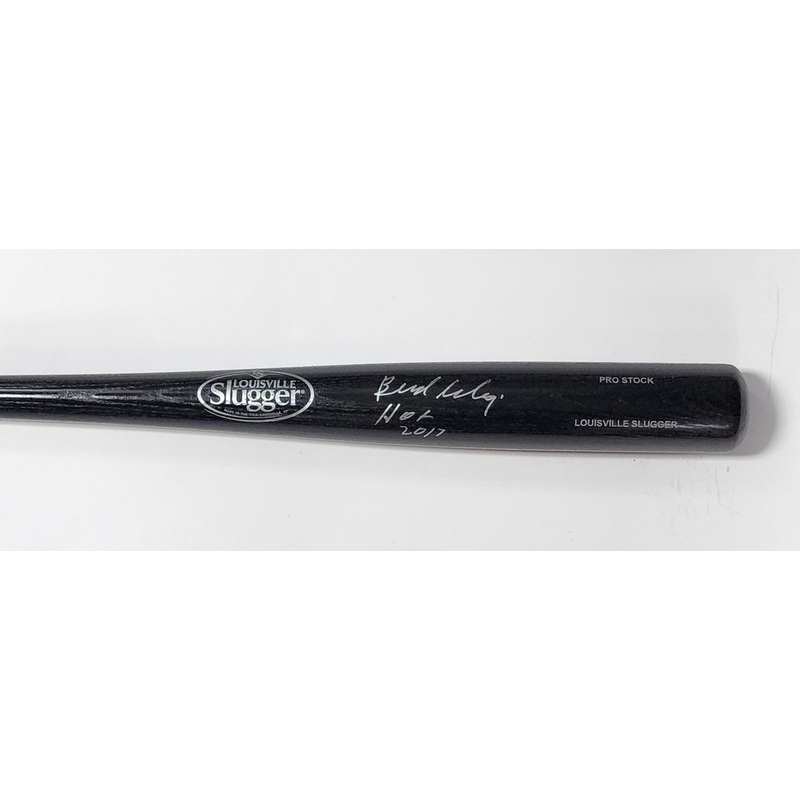 Brewers BUD SELIG Signed Louisville Slugger Black Bat W/ HOF AUTO JSA