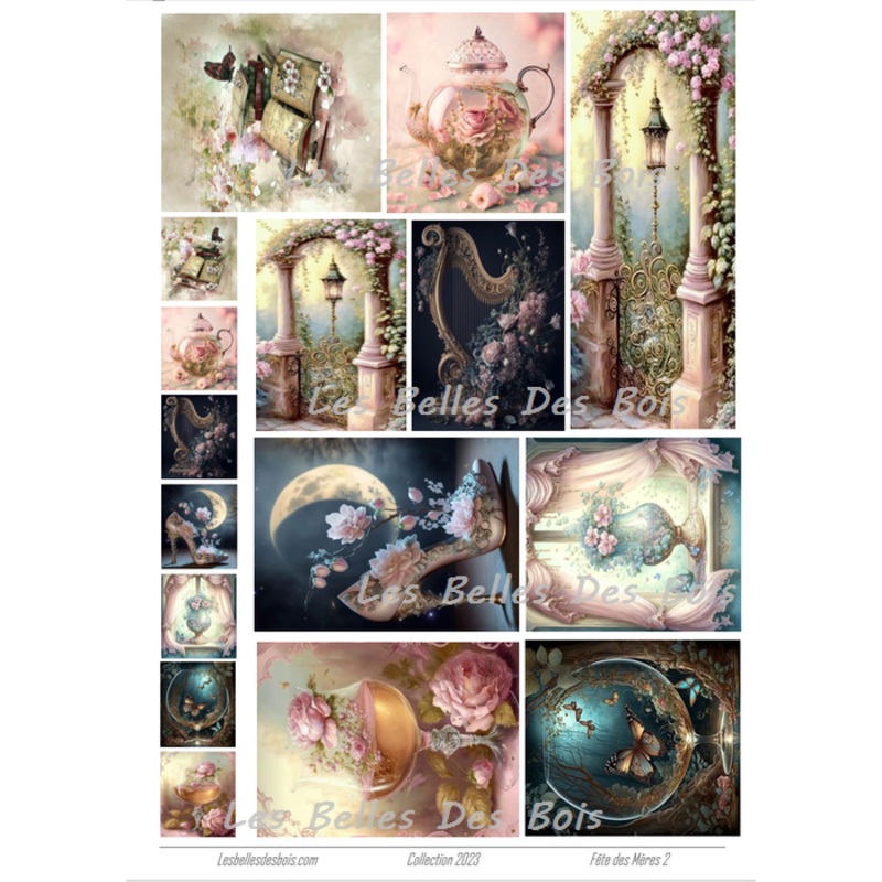 Les belles des bois – Card topper – Fte Des Mres 2