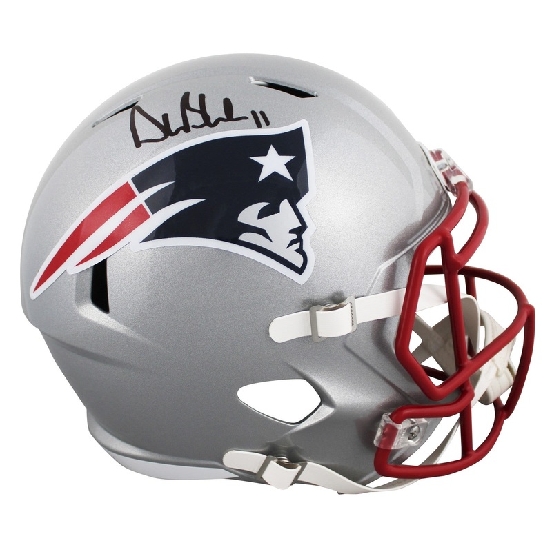 Patriots Drew Bledsoe Authentic Signed Full Size Speed Rep Helmet BAS Witnessed