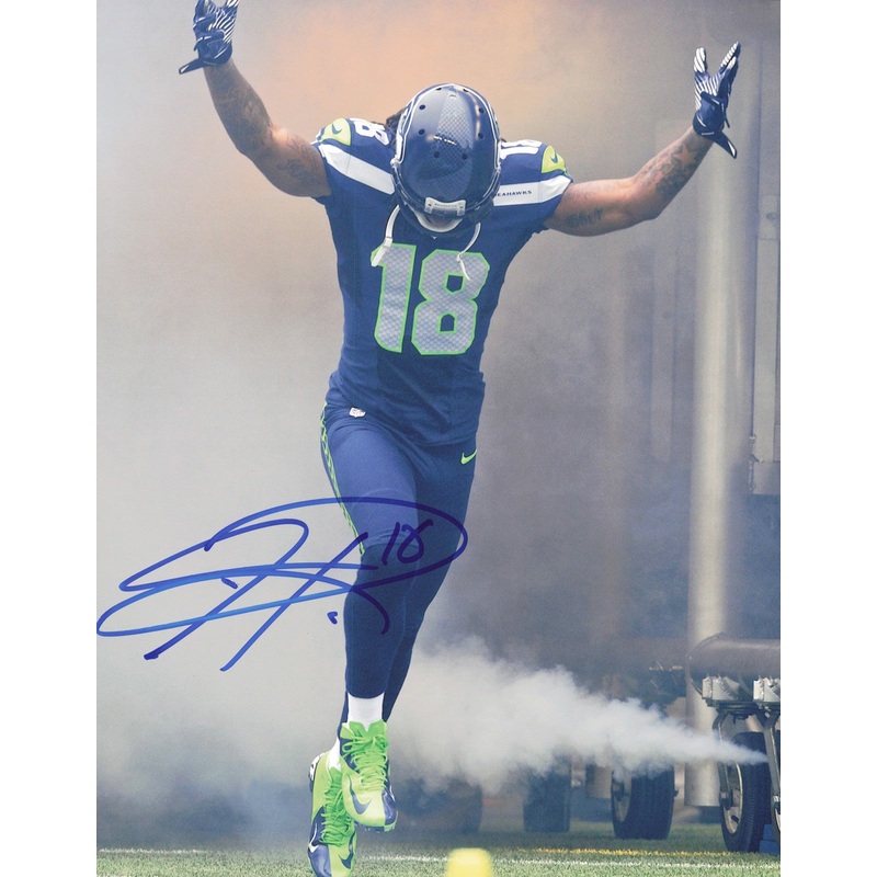 Sidney Rice Autographed Signed 11×14 Photo Seattle Seahawks SKU #243986