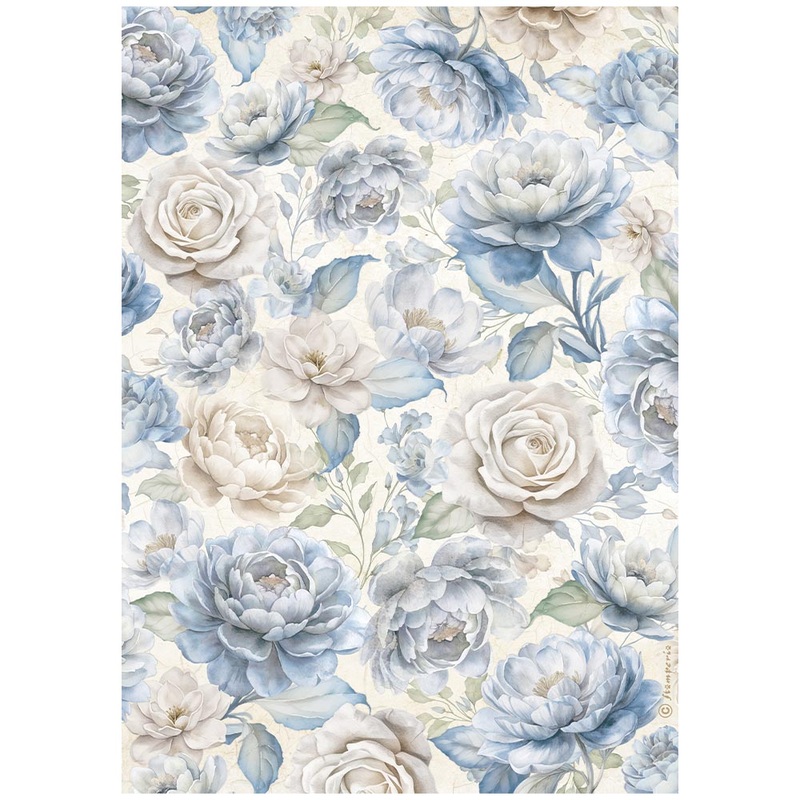 Stamperia Timeless A4 Rice Paper Big Roses (1pc)