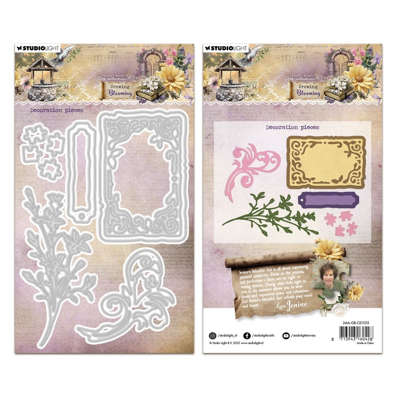 Studio Light Jenine’s Mindful Art – Growing & Blooming – Cutting Die – Decoration Pieces