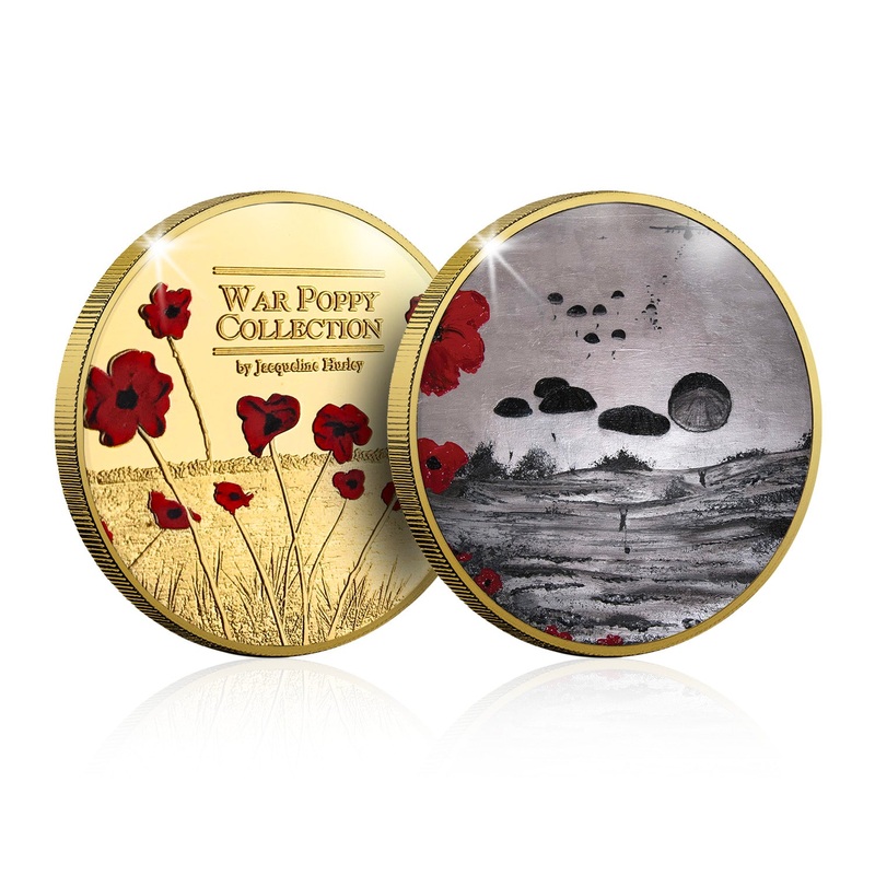 The Jacqueline Hurley War Poppy ‘Ready For Anything’ Gold-plated Prooflike Commemorative