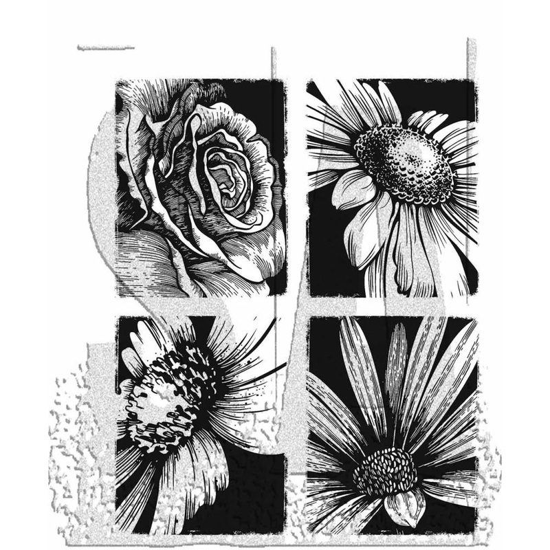 Tim Holtz Cling Stamps 7X8.5 Bold Botanicals