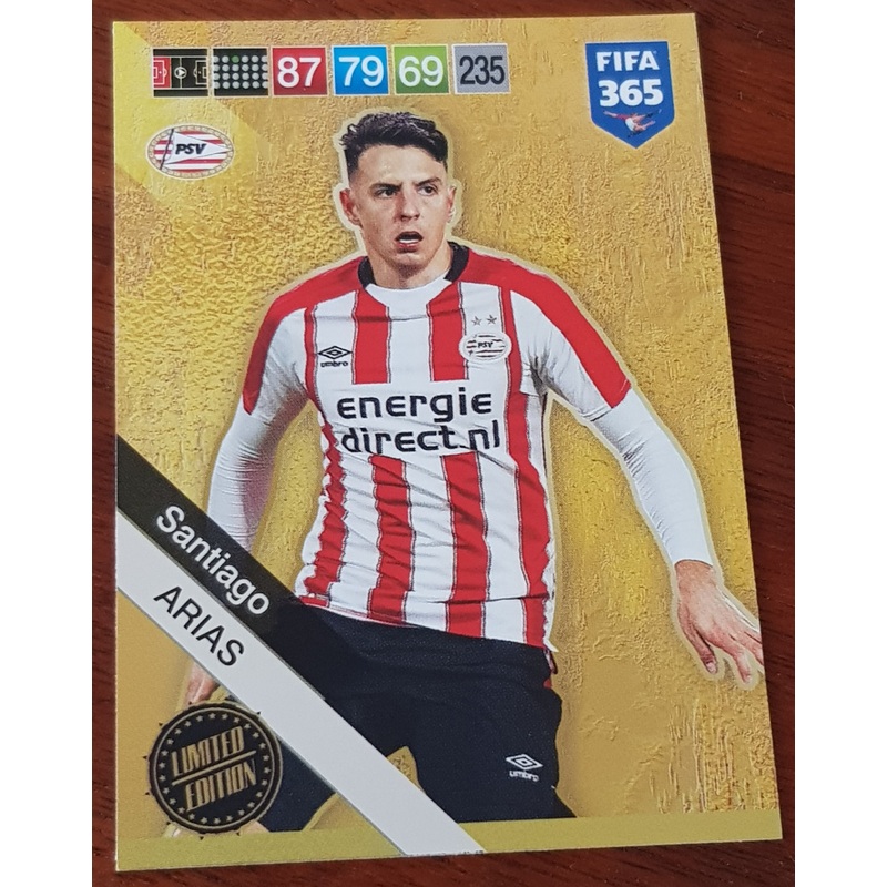 2018 Panini FIFA 365 Santiago Arias Limited Edition Trading Card