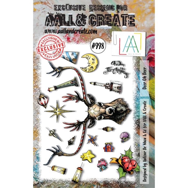 AALL & CREATE #998 – A5 STAMP SET – DEER OH DEER