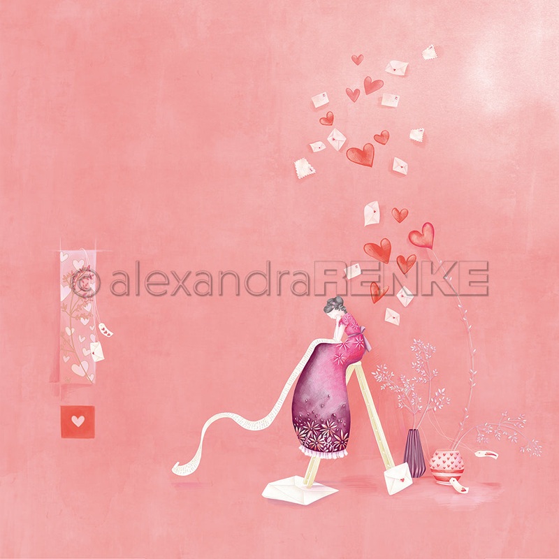 Alexandra Renke 12×12 Design Paper Lisas Figurines Pen Friend 200g – 1 pc