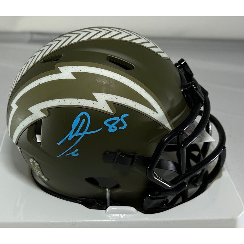 Chargers ANTONIO GATES Signed Riddell SALUTE Speed Mini Helmet AUTO – JSA