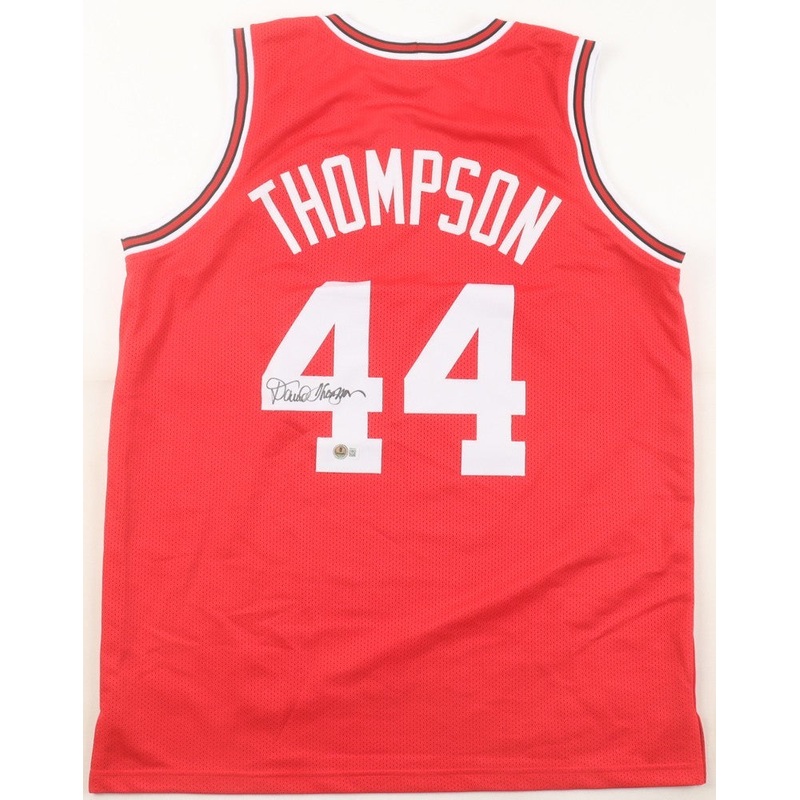 David Thompson Signed North Carolina State Wolfpack Jersey (Beckett) #1 Pck 1975