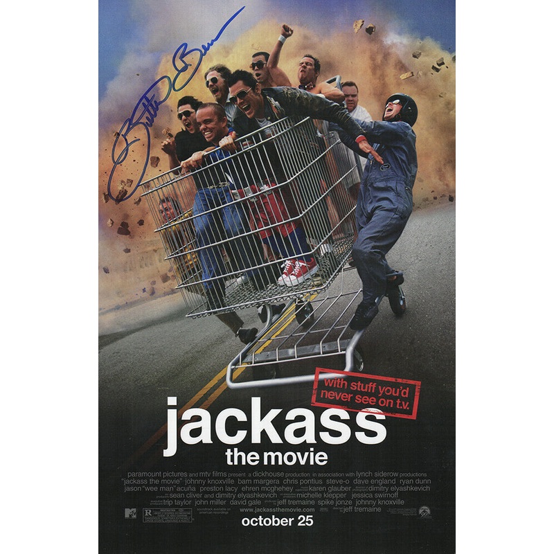 Eric ‘Butterbean’ Esch Signed Jackass: The Movie 11×17 Movie Poster – (SS COA)