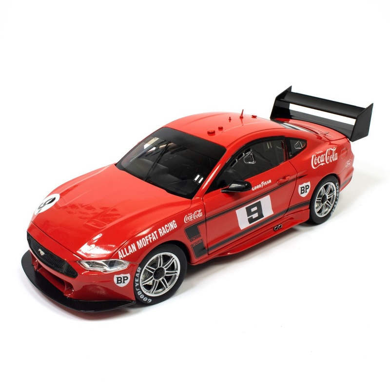 FORD MUSTANG-ALLAN MOFFAT RACING- ALLAN MOFFAT #9 – 1969 COCA-COLA TRANS AM BOSS 302 – RETRO LIVERY – 1:43 Scale Diecast Model Car