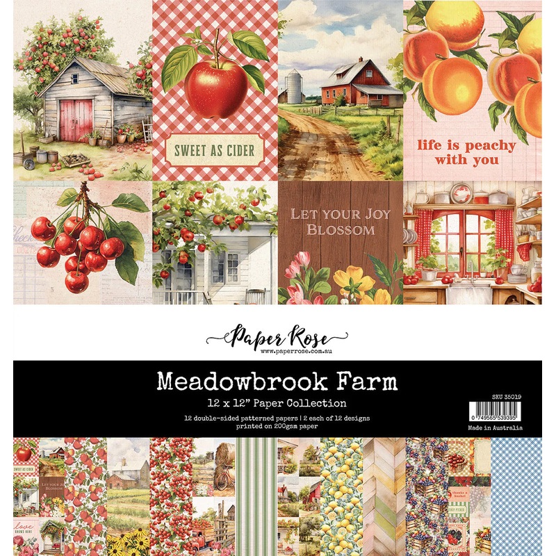 Paper Rose Meadowbrook Farm 12×12 Paper Collection