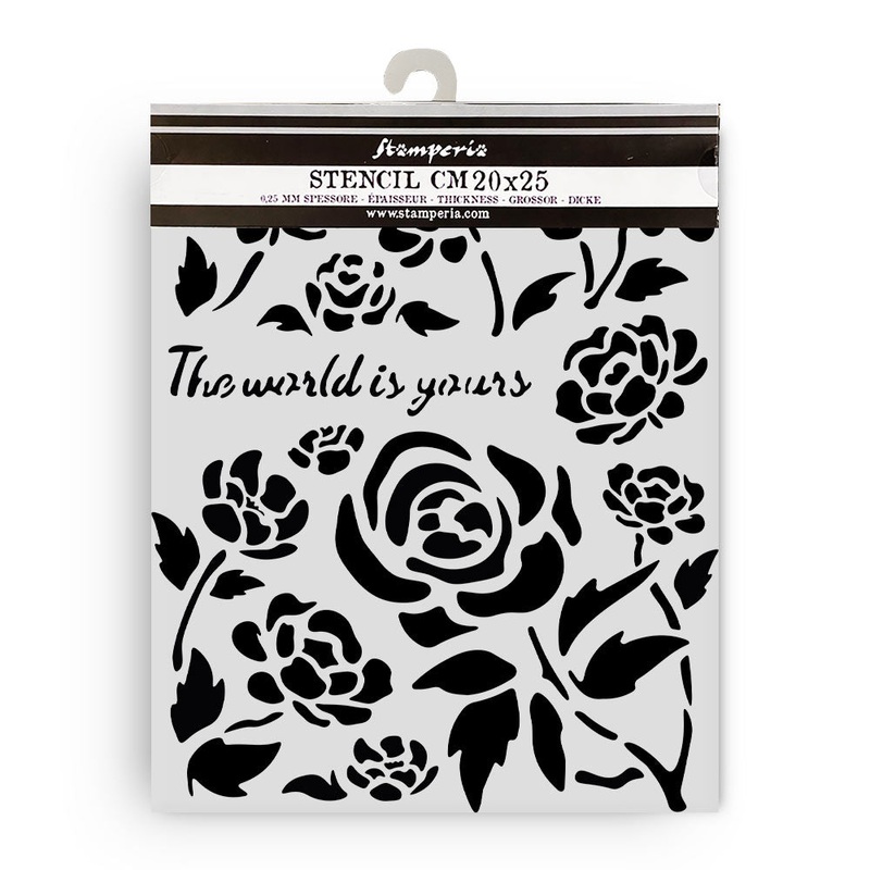Stamperia Timeless Thick Stencil 20x25cm Roses