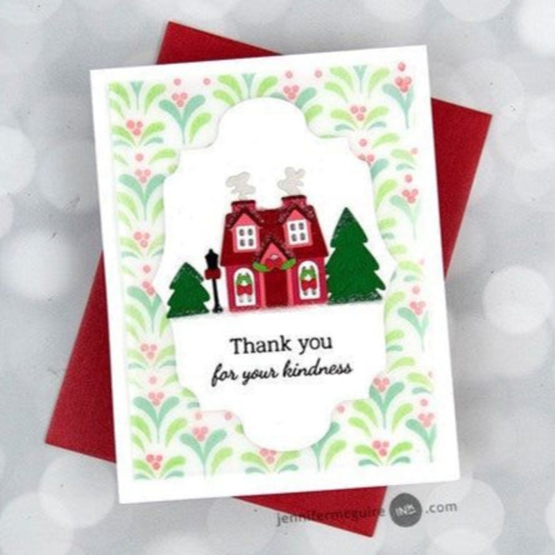 Under The Mistletoe – Set of 3 – 6×6 Background Stencils