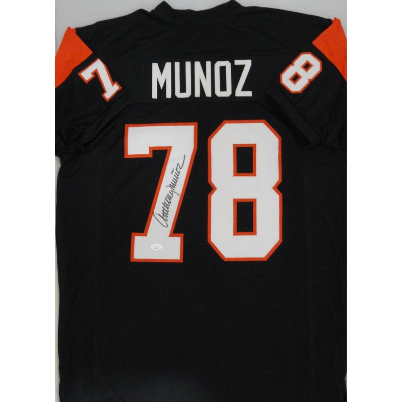 Bengals Hall of Famer ANTHONY MUNOZ Signed Custom Replica Jersey AUTO – JSA