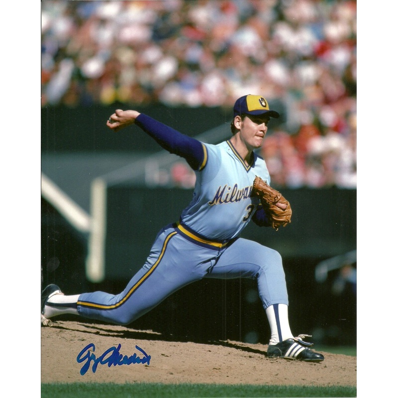 Brewers GEORGE DOC MEDICH Signed 8×10 Photo #1 AUTO – 1982 AL CHAMP & WS